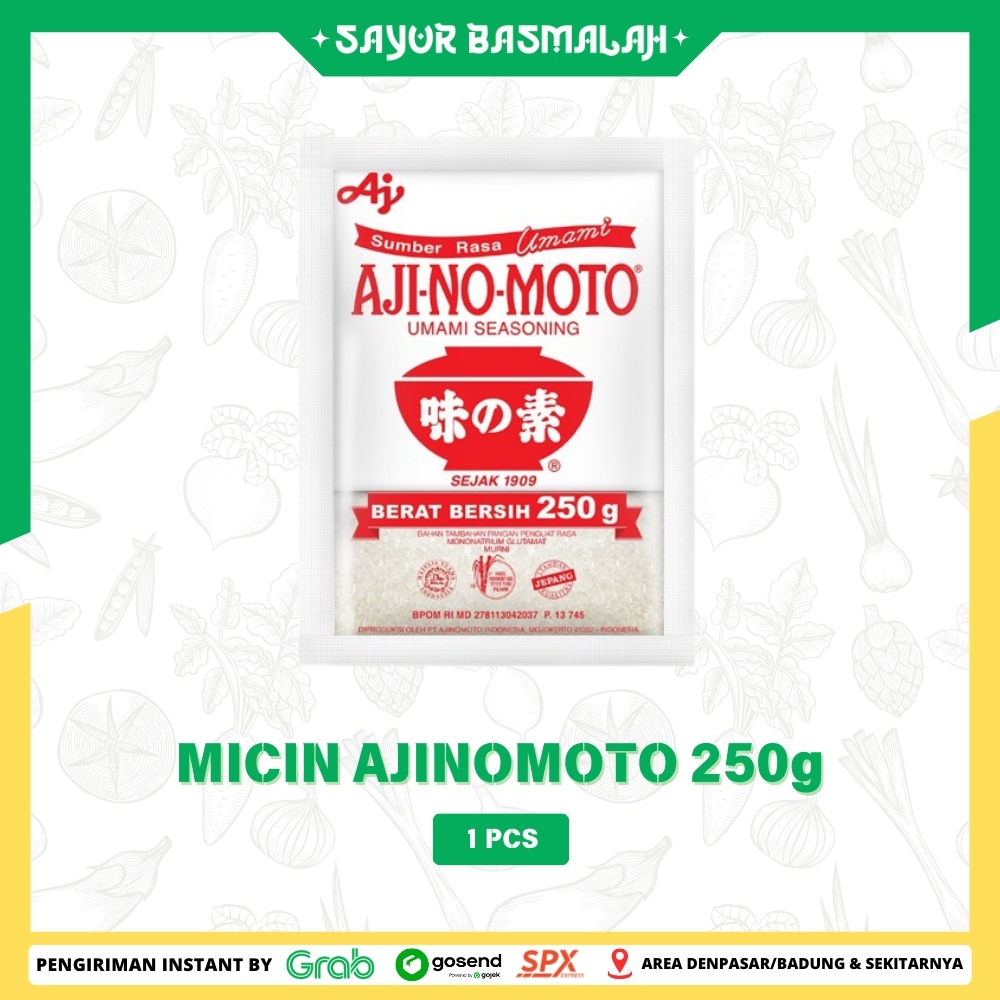 

Micin Ajinomoto 250g 1pcs - Sayur Basmalah