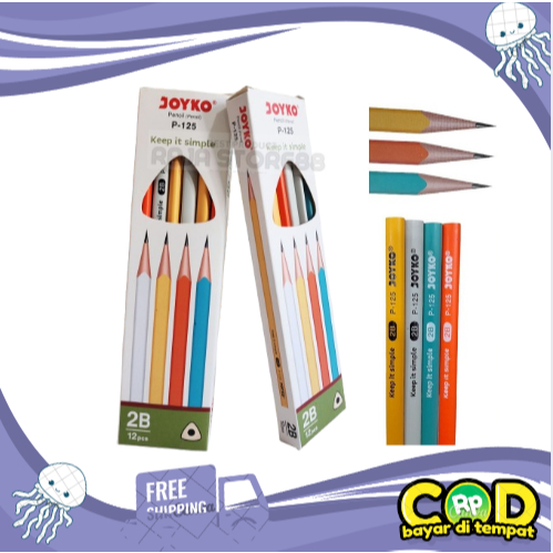 

Pensil Pencil Joyko P-125 2B 1 Box 12 Pcs