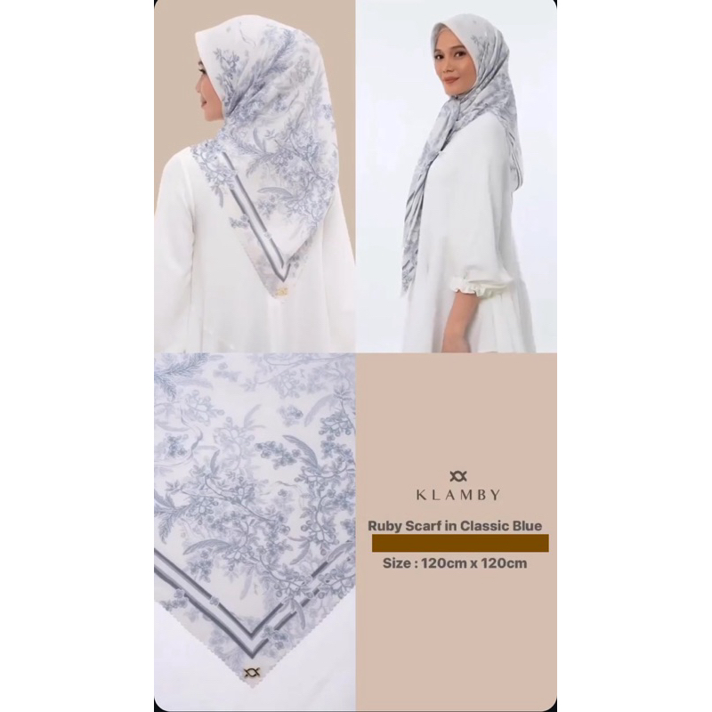 Ruby Monogram London Lyra Scarf by Wearing Klamby