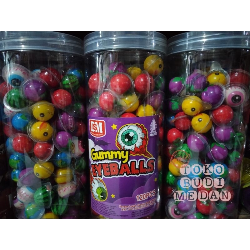 

Permen Lunak Viral Mini Gummy Eyeball HALAL isi 120pc