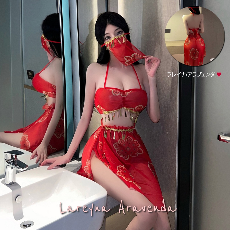 Lareyna Aravenda Set Lingerie Fantasy Malam Kostum Belly Dance Arabian LG804