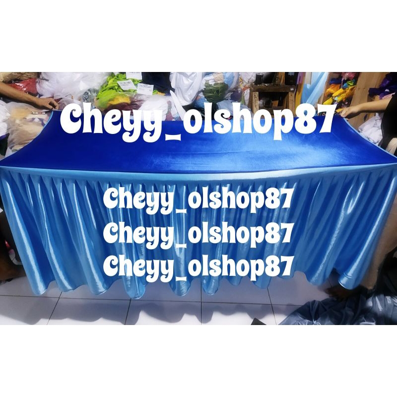 Cover taplak meja 75cm x 70cm x 130cm menutup seluruh bagian meja