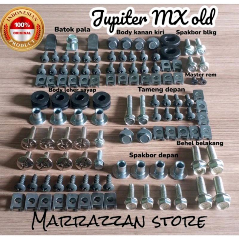 COD/Gratis ongkir/Baut fullset body Jupiter MX old/Baut lengkap jupiter MX old
