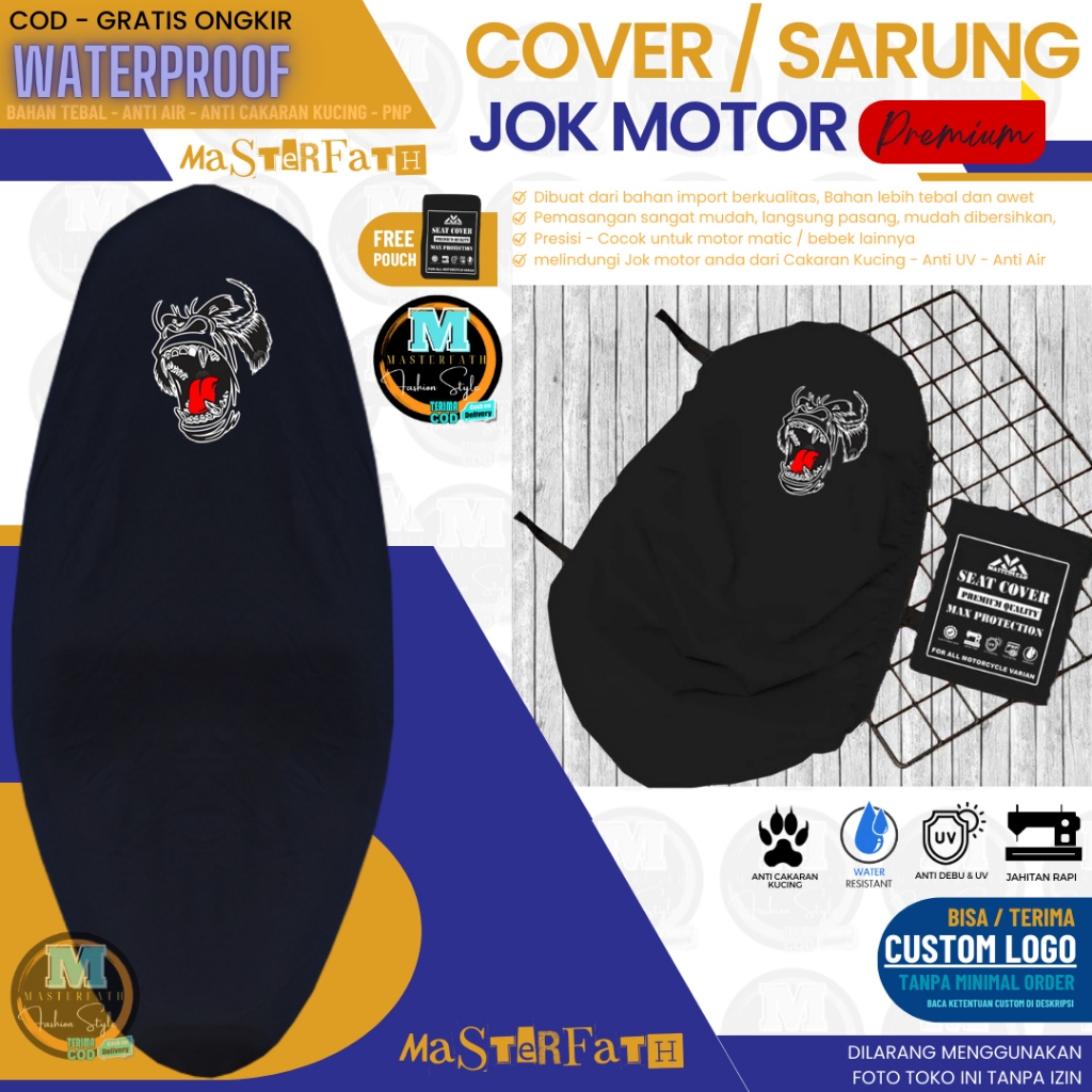 COD Cover seat / sarung Jok motor Vespa matic sprint lx gts 150 GTV Super Sport Elettrica primavera 