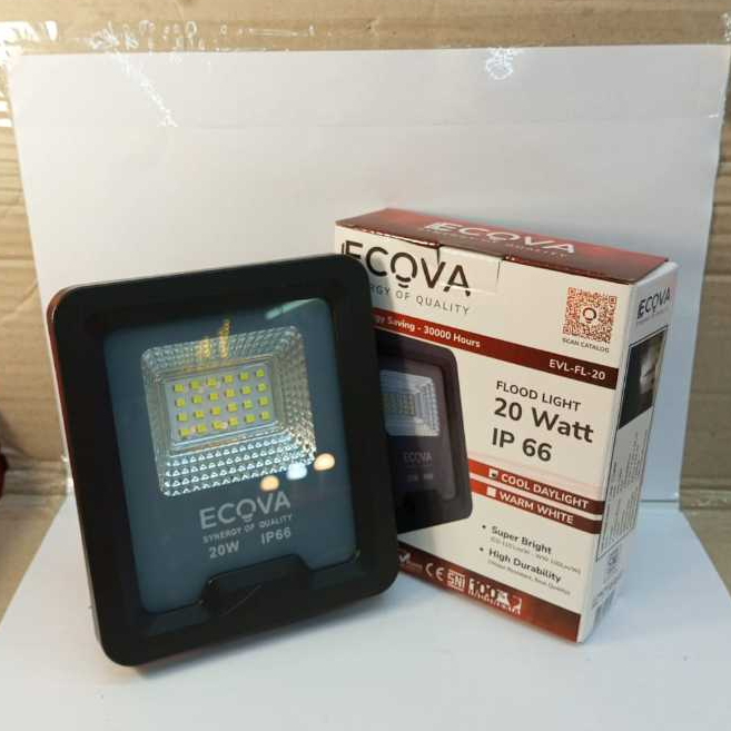 Ecova LED Flood light/ Lampu Sorot 20 Watt