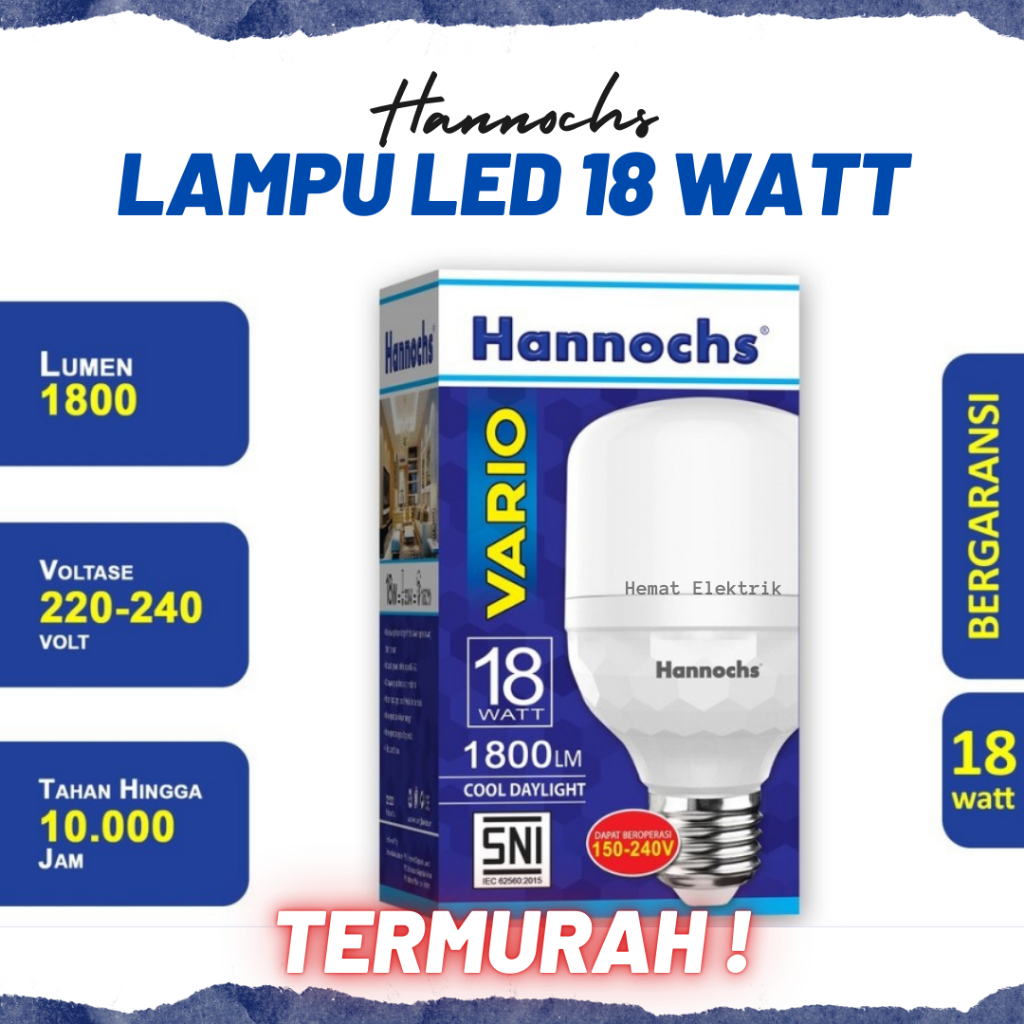 Bola Lampu Led Hannochs Vario 18 Watt Bohlam Hannochs Led Vario 18 W