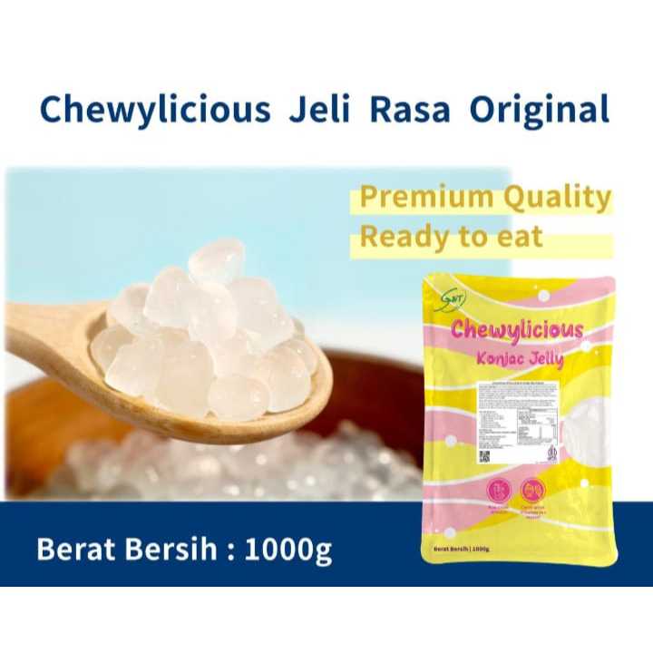 

Jelly pearl topping minuman dessert kekinian Chewylicious konjac mango mangga original brown sugar gula merah 1 kg jeli agar ager konyaku viral enak ori dan manis