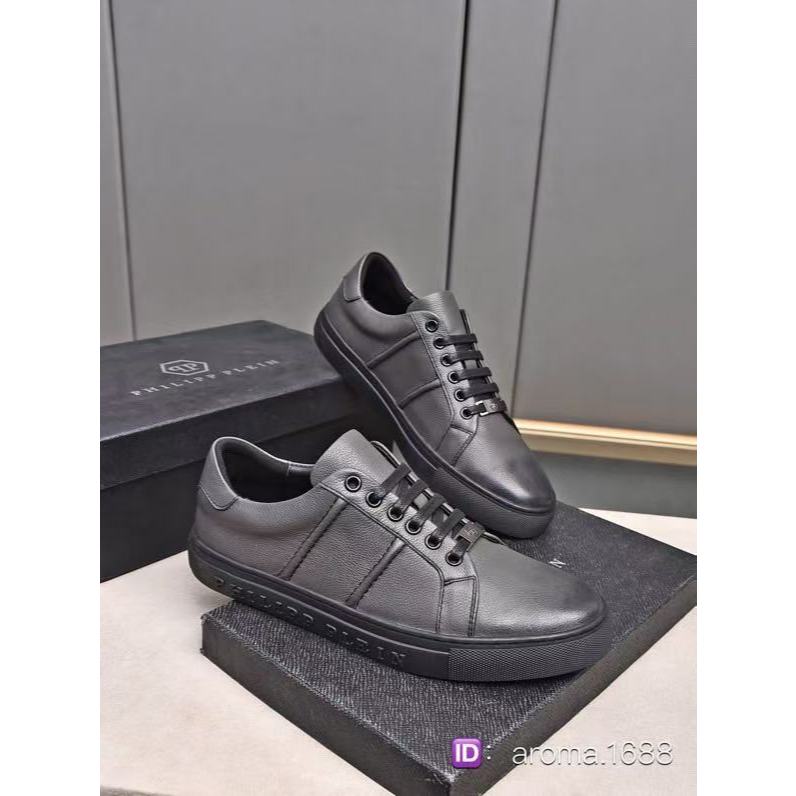 PHILIPP PLEIN sepatu pria biasa dan sepatu olahraga
