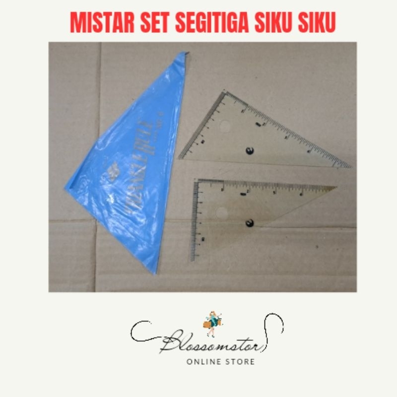 

MISTAR SET SEGITIGA / PENGGARIS SIKU SIKU / TRIANGLE RULER