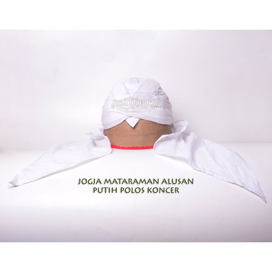 BLANGKON MATARAM SUNAN KALIJAGA PUTIH POLOS KONCER KUNCUNG