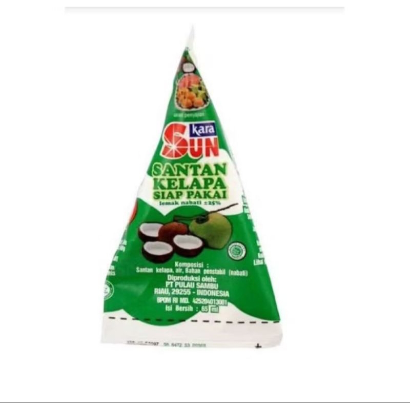

Sun Kara Santan instan Krim Kelapa Santan siap Pakai 65ml
