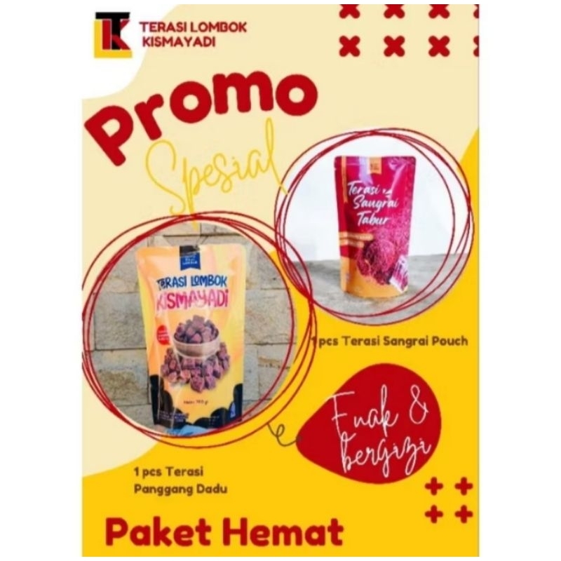 

PAKET HEMAT TERASI LOMBOK (TERASI DADU + TERASI SANGRAI)