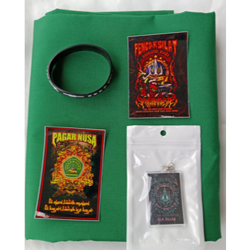 selendang pagar nusa, selendang pagar nusa polos, selendang hijau pagar nusa, sabuk pagar nusa panja