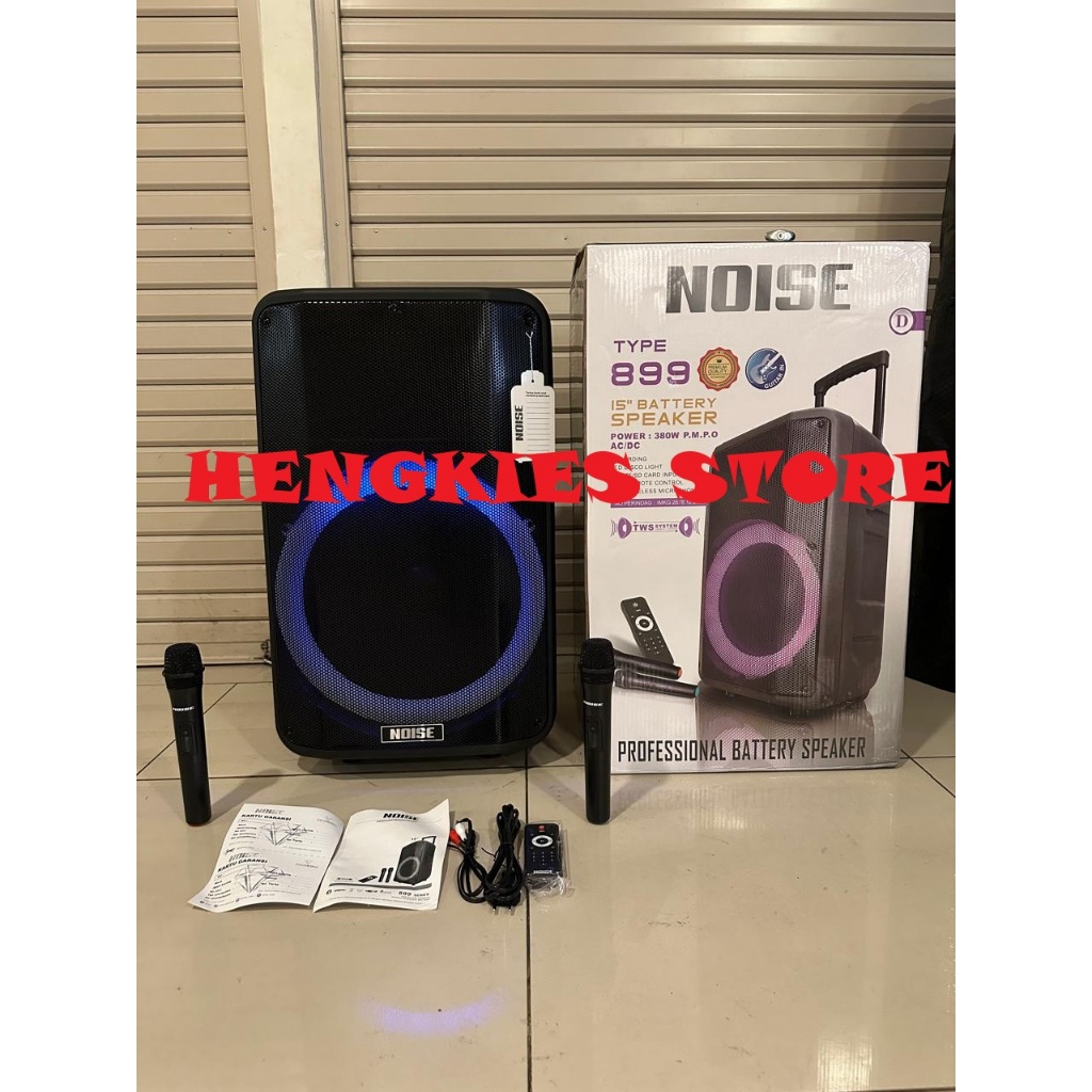 Speaker aktif PORTABLE WIRELESS Noise 899D / NOISE 899 D 15 INCH