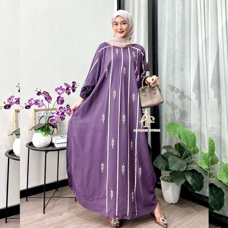KODE L26S Kaftan Najwa Kaftan motif terbaru kaftan terlaris kaftan rayon jumbo kaftan anjani store