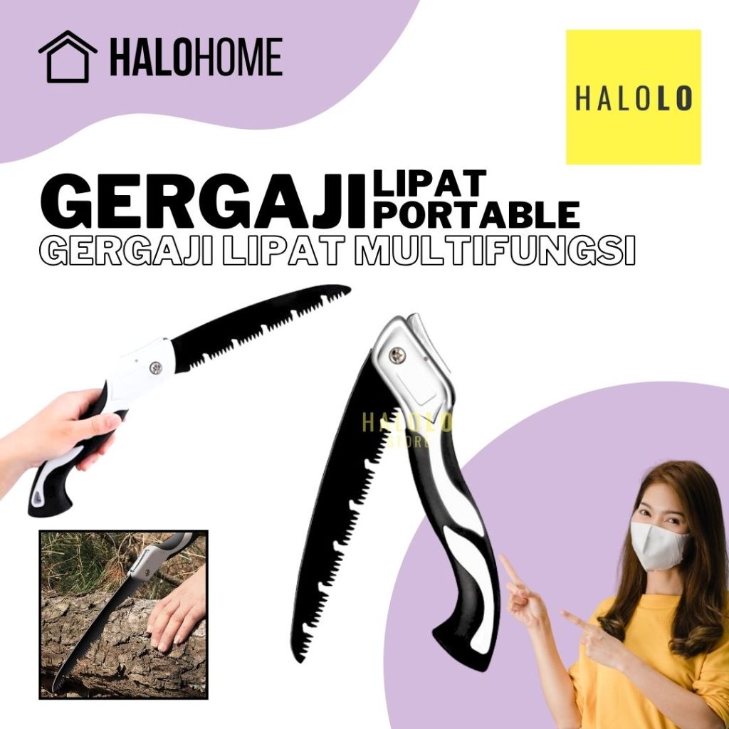 Gergaji Lipat Portable Multifungsi Gergaji Lipat Super Tajam Gergaji Kayu Tajam Portable