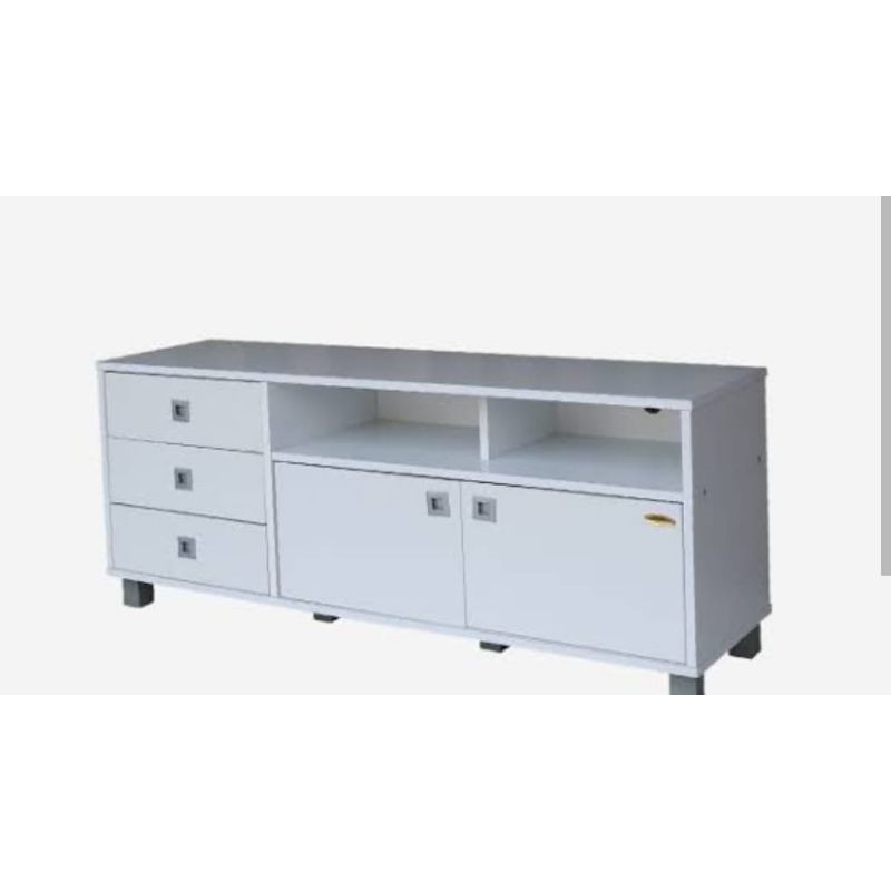 RAK TV MINIMALIS 140 PUTIH / LEMARI TV MINIMALIS 140 PUTIH BANDUNG KOKOH MURAH TERBAIK