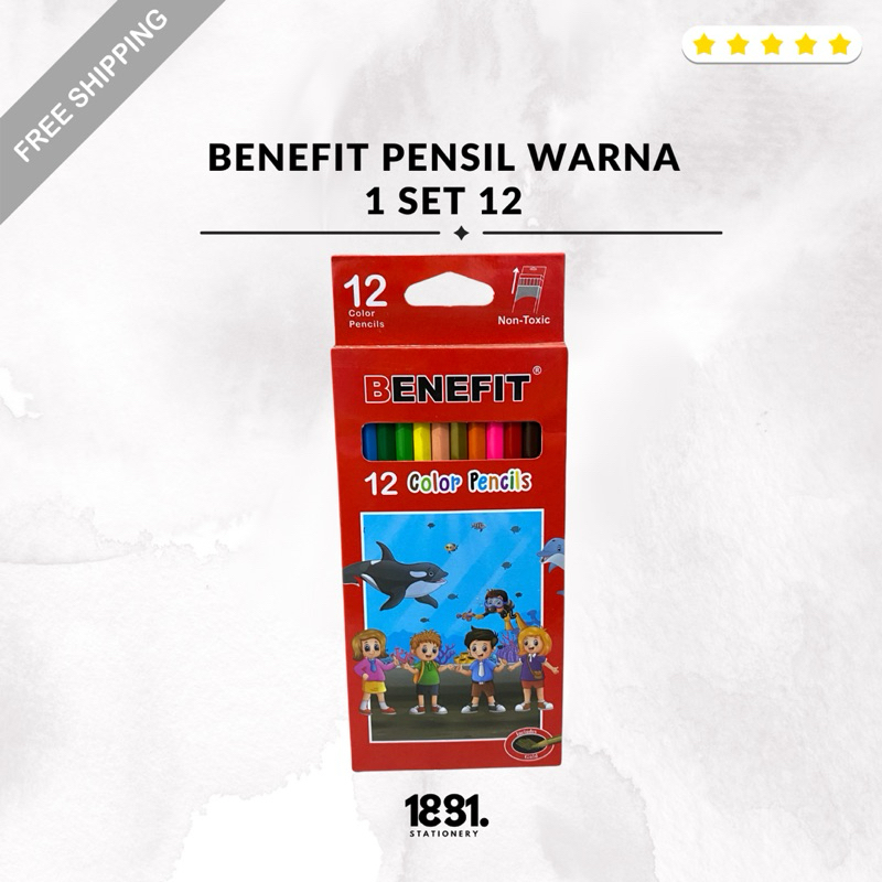 

Benefit Pensil Warna 1 Set 12 Warna | Benefit Pensil Warna Anak 12 Warna