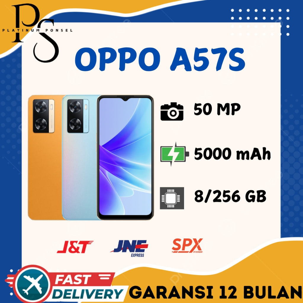 HP OPPO A57S RAM 8/256GB FULLSET BERGARANSI 12 BULAN♥♥♥