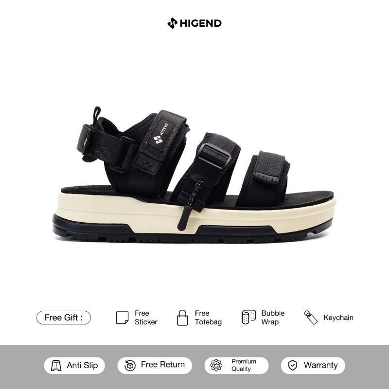 Sandal Higend - Relic Ridge Black - Sandal Traveling Pria & Wanita