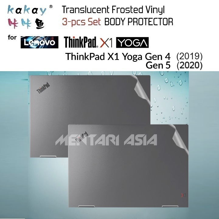 Body Protector Thinkpad X1 YOGA Gen-4 (2019)  Gen-5 (2020) - KAKAY MATTE Translucent