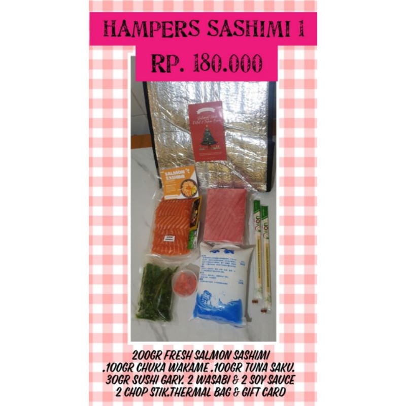 hampers sashimi salmon & tuna