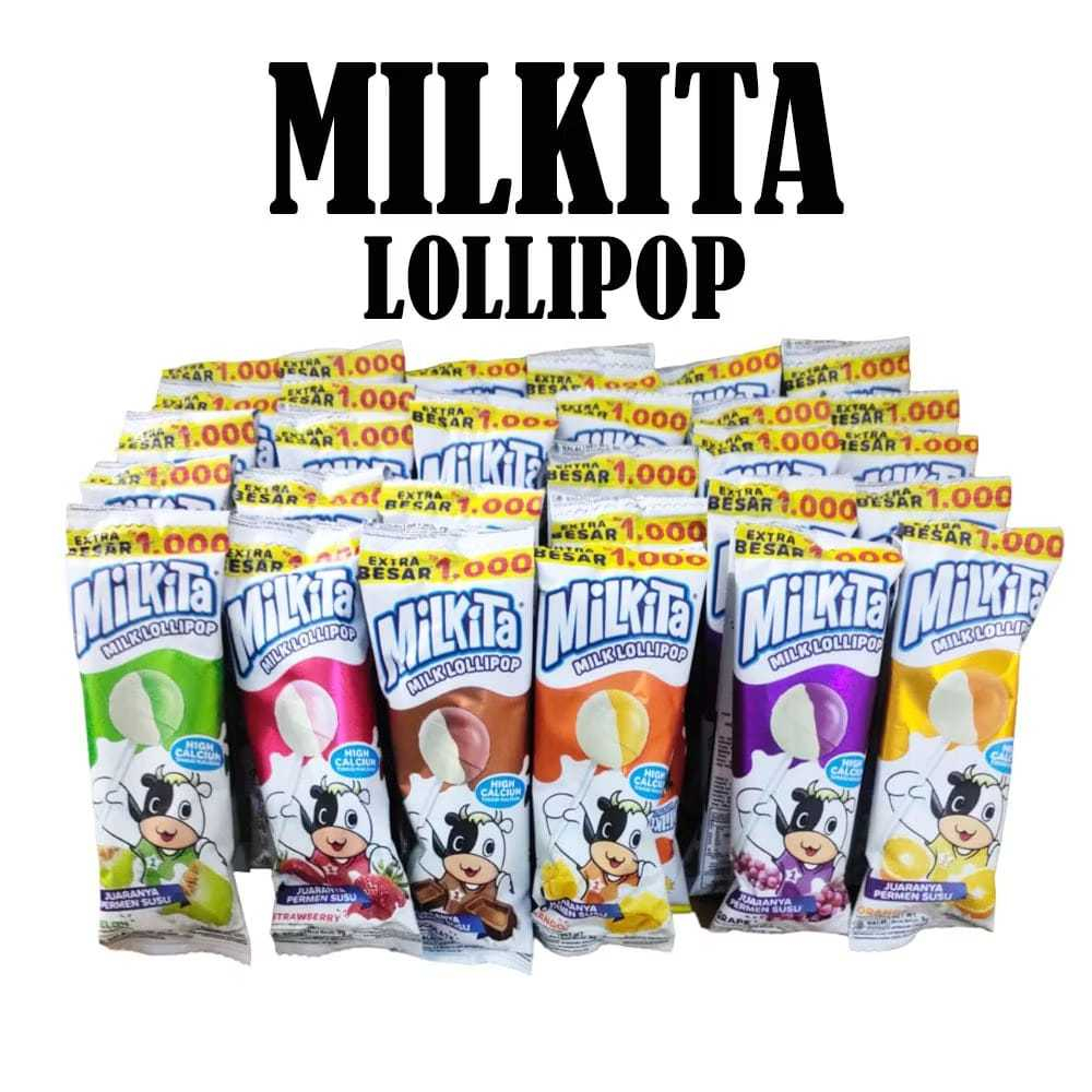 

Milkita Lollipop renceng isi 10 pcs permen susu lolipop