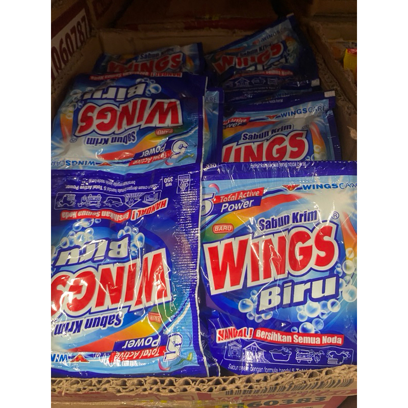 Crem Detergen Wings Biru350 Sachet 5x91Gr (RCG)