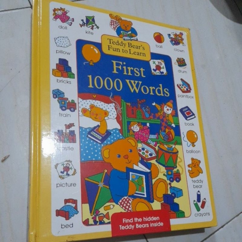 buku teddy bear's fun to learn /first 1000 words