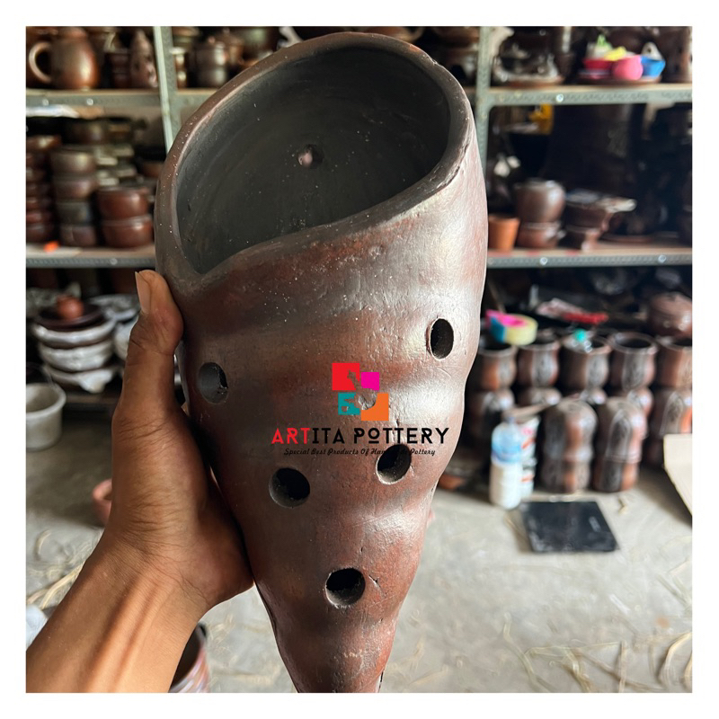 POT ANGGREK TEMPEL GERABAH TANAH LIAT