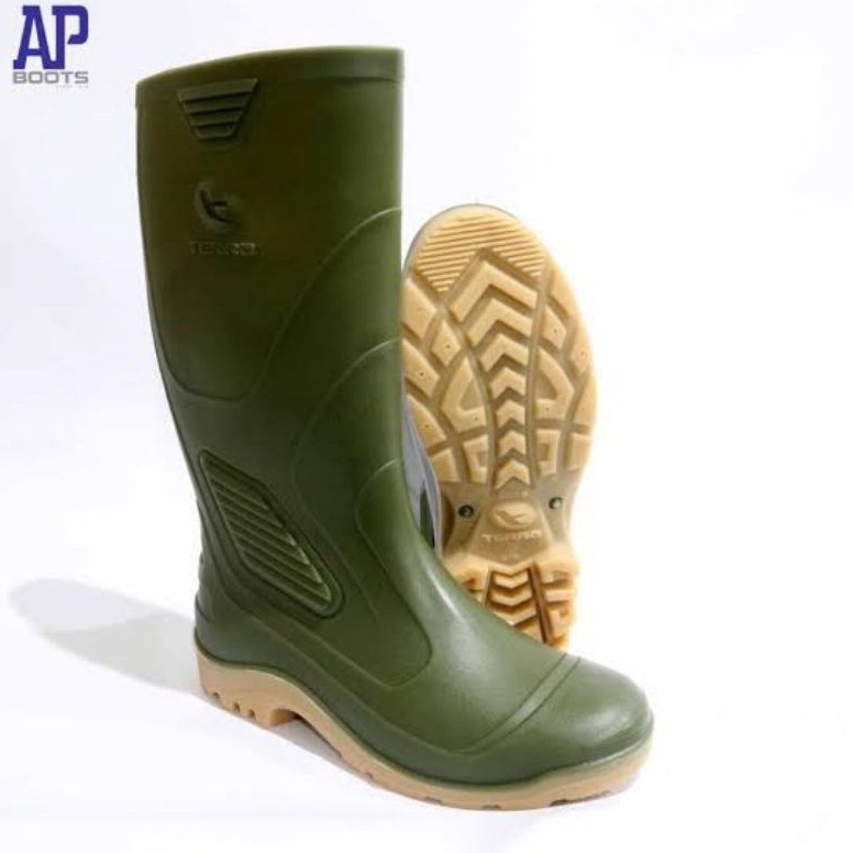 KODE X2B Sepatu Boot Tinggi AP BOOTS AP TERRA ECO 3 HIJAU 3843