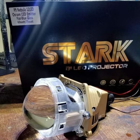 BiLED Stark P9 Nebula12 LED Blue Lens 3 inch Blitz Stark