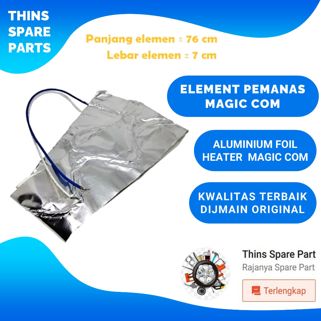 ELEMEN BODY PEMANAS MAGIC COM ELEMEN SAMPING MAGIC COM ALUMINIUM FOIL HEATER MAGIC COM
