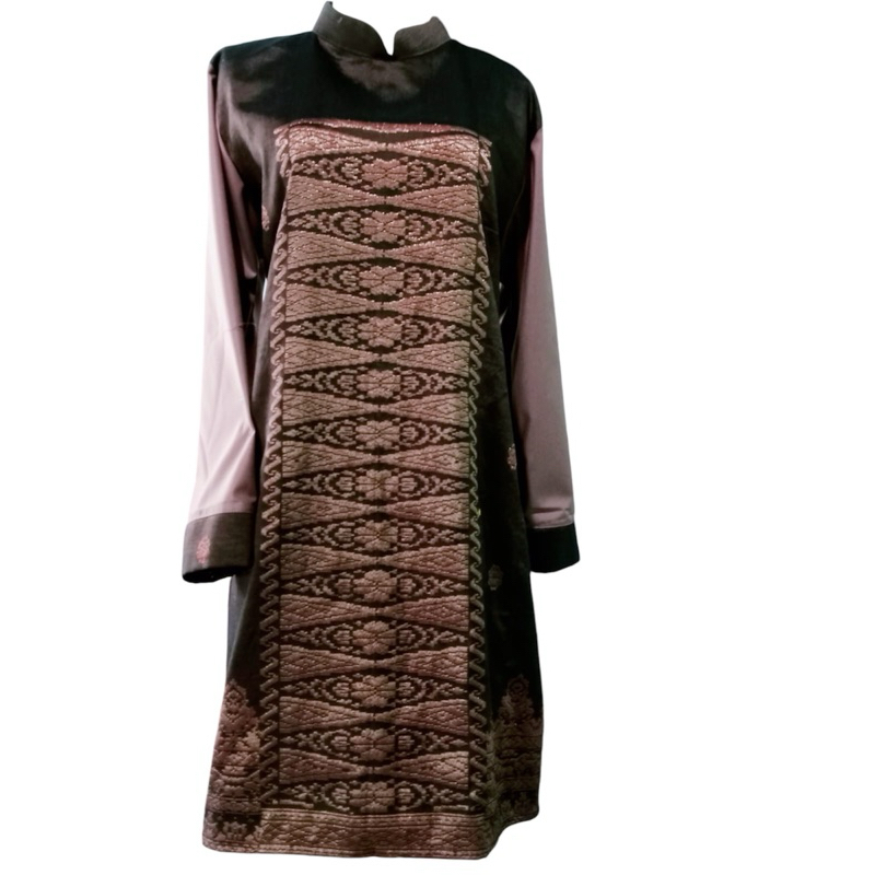 Tunik Songket Silungkang Kombinasi Katun Toyobo