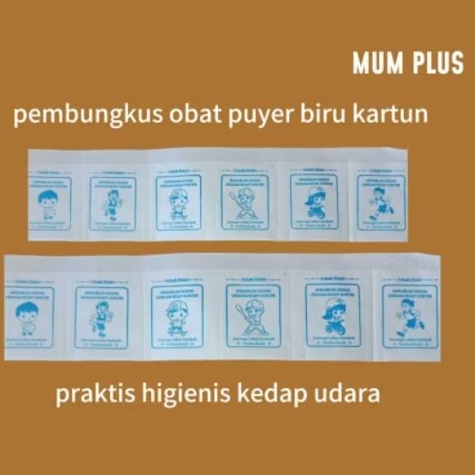 kertas puyer desain kartun anak berolahraga