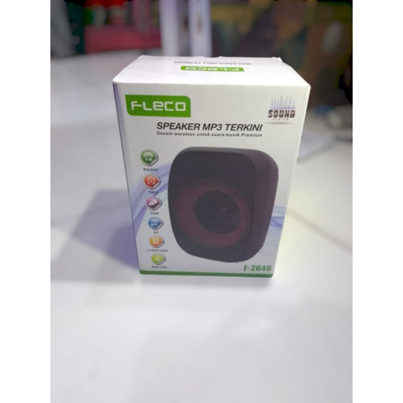 Speaker Bluetooth Wireless Fleco F-2646 Super Bass / Speaker Wireless Bluetooth Fleco