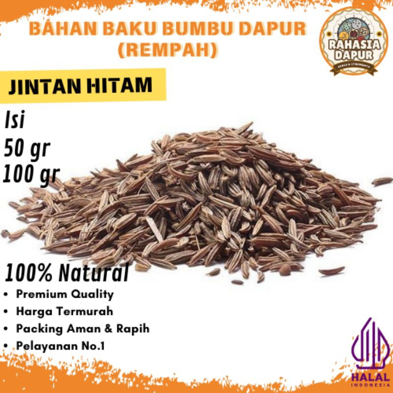 

Bumbu Dapur Bahan (JINTAN HITAM) Rempah Lengkap Murah Grosir Alami Natural 100% Penyedap Rasa Masakan Halal Premium Quality