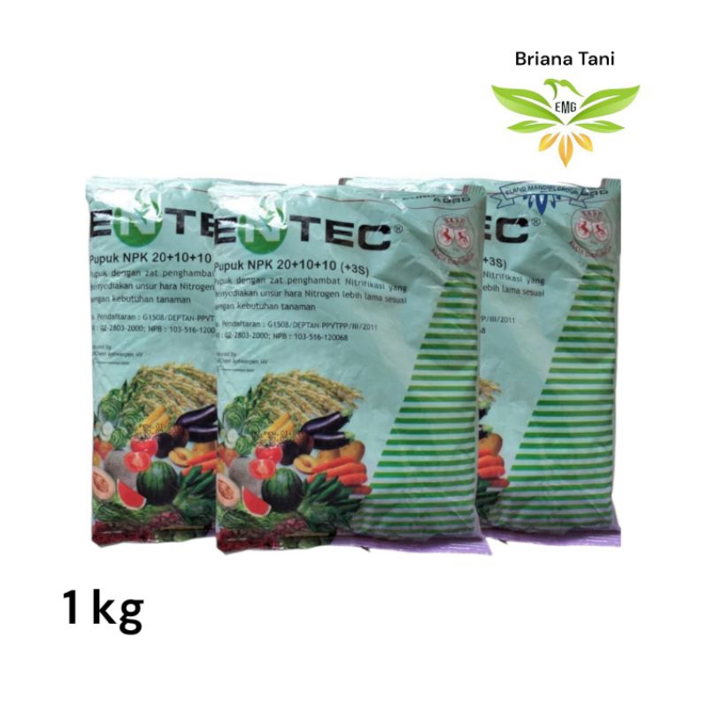 ￼PUPUK ENTEC NPK 20-10-10 1 KG Pupuk Semua Jenis Tanaman