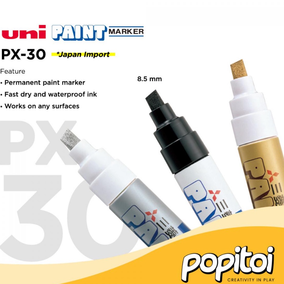 

PESTA DISKON UNI Paint Marker PX3 PX3 Permanen Spidol Cat Oil Based