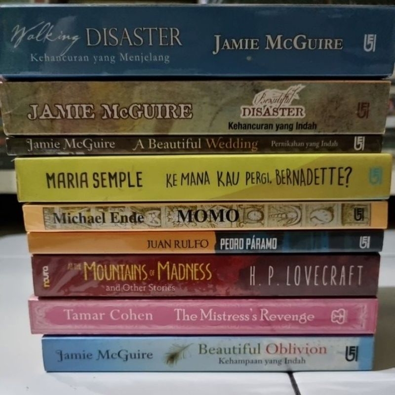 Aneka Novel Preloved Original Murah | Jamie McGuire - Beautiful Oblivion - Beautiful Wedding - Beaut