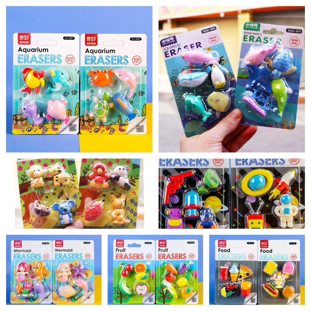 

PENGHAPUS 3D PENSIL MOTIF ASTRONOT SPACE MERMAID BOX / ERASER PENCIL KIDS ANAK ANIMAL PANDA FRUIT BUAH ALAT TULIS ATK CUTE LUCU KARAKTER / HADIAH ULANG TAHUN GIFT HAMPERS E8 #KIDSPARKLE