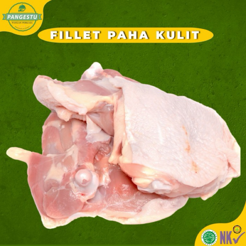 

Fillet Paha Ayam Boneless Fillet Paha Kulit Fresh 1Kg (Dengan Kulit)