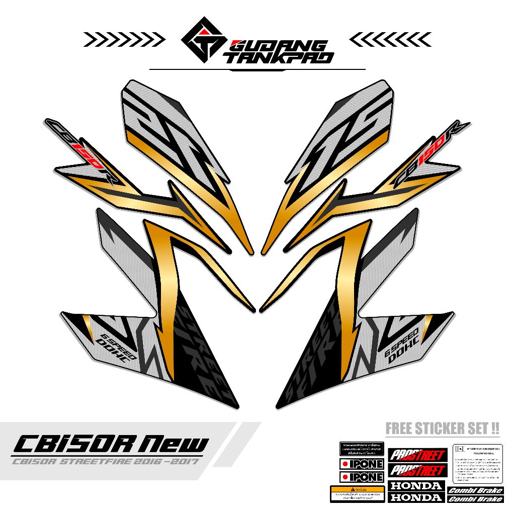 STRIPING HONDA CB150R NEW MTF 1 / STIKER STRIPING SET CB150R / CB150R NEW
