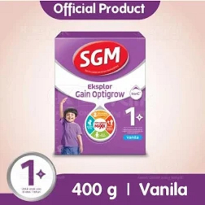 

SGM EKSPLOR GAIN OPTIGROW 1 PLUS VANILA 400G BOX