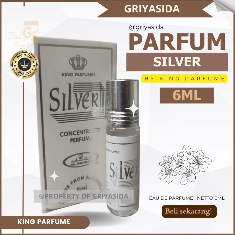 Parfum Silver 6ml alraehan minyak wangi aroma al raehan mirip al rehab parfum Harga grosir PROMO