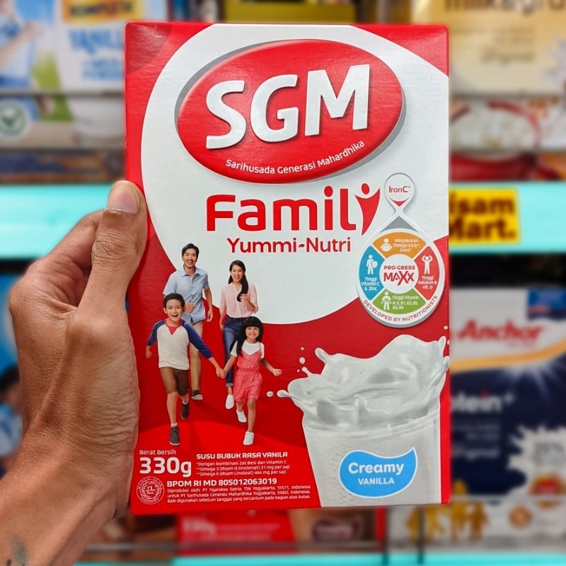 

SGM Family Yummi Nutri Creamy Vanila Susu Keluarga 330g