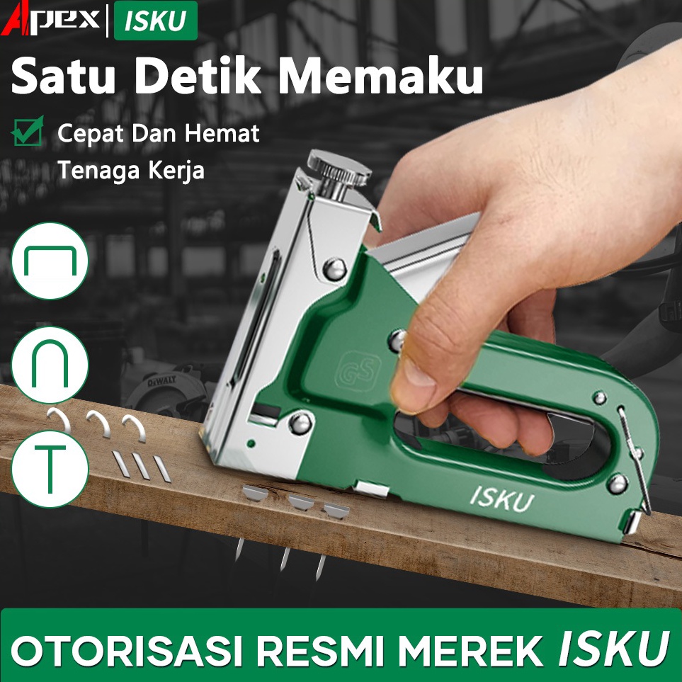 

Gratis Packing ISKU Isi Staples tembak jok motorStapler tembak kayu gun paku steples tembak 3 in 1 tacker Bisa 3 Jenis Staples 1 set