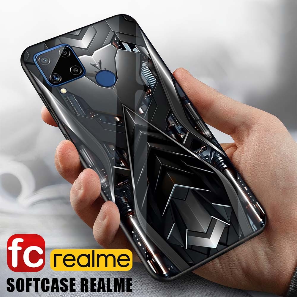 FR91 Softcase Kilau Realme C11 C12 C15 C20 C21 C25 C25S C21Y C25Y Narzo 20 30A  Case Hp Kesing Gloss