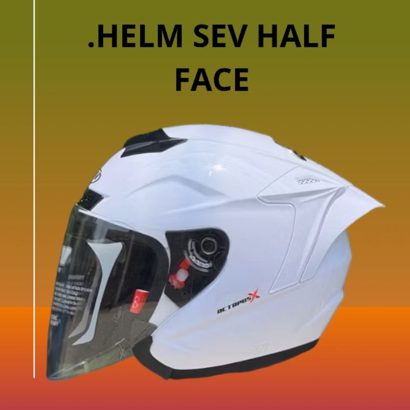 helm half face SEV octopus x terbaru termurah optimax helmet dewasa sni original