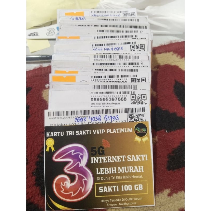 KARTU PERDANA TRI SAKTI CAMPURAN PAKET SANGAT MURAHH JIKA DI TUKAR DENGAN PULSA